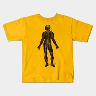 Human Lymphatic System - Vintage Anatomy Kids T-Shirt